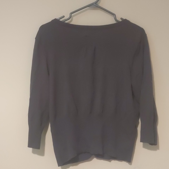 Grey ruffled cardigan. - Picture 4 of 4